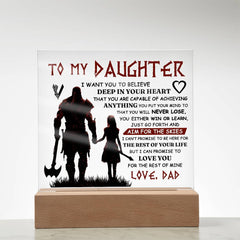 To My Daughter Skies – Acrylic Square - Baker's General Store