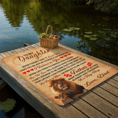 To My Daughter This Old Lion – Sherpa Fleece Blanket - Baker's General Store