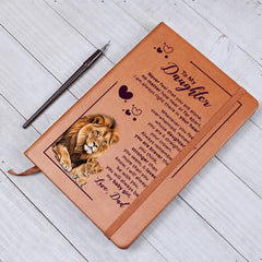 To My Daughter Your Crown – Leather Journal - Baker's General Store