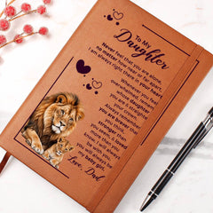 To My Daughter Your Crown – Leather Journal - Baker's General Store
