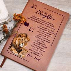 To My Daughter Your Crown – Leather Journal - Baker's General Store
