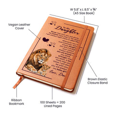 To My Daughter Your Crown – Leather Journal - Baker's General Store