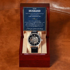 To My Husband Eyes – Openwork Watch - Baker's General Store