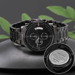 To My Husband Your Last Everything (Charcoal Black) – Men's Watch - Baker's General Store
