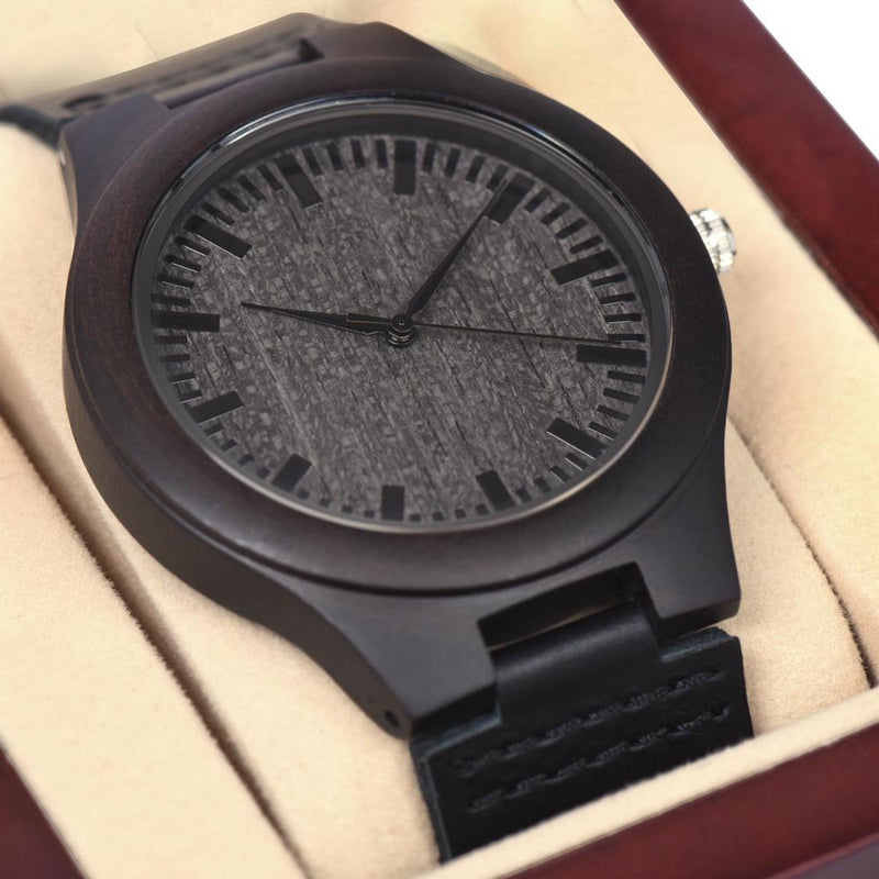 To My Man Inspiration – Wooden Watch - Baker's General Store