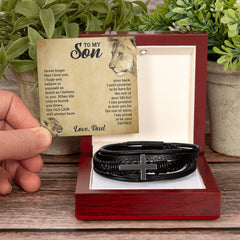 To My Son - Cross Bracelet - Baker's General Store