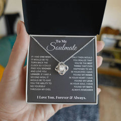 To My Soulmate - Love Knot Necklace - Baker's General Store