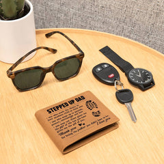 To My Stepdad Gift of Life – Leather Wallet - Baker's General Store