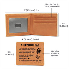 To My Stepdad Gift of Life – Leather Wallet - Baker's General Store