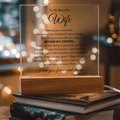 To My Wife Fate – Acrylic Square - Baker's General Store
