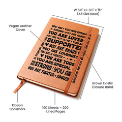 You Are a Fighter – Leather Journal - Baker's General Store
