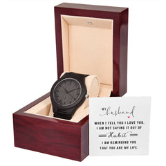 You Are My Life- Wooden Watch - Baker's General Store