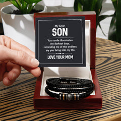 Your Smile - Mens Leather Bracelet - Baker's General Store