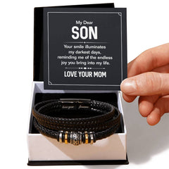 Your Smile - Mens Leather Bracelet - Baker's General Store